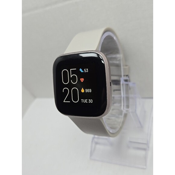 Fitbit Versa 2 Smartwatch Gray 40mm Alexa WR50M Always On Display W/ Charger - Picture 2 of 11